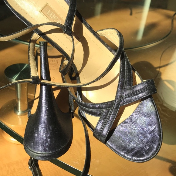 Designer Vintage Luca Luca Strappy Sandal $675 - Picture 15 of 16